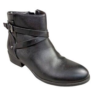 Ralph Lauren Women's Black Marsha Side Zip Ankle Boots Size 8.5
